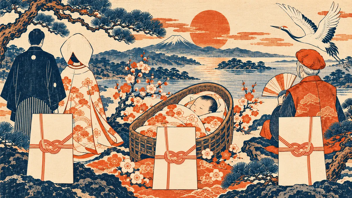結婚・出産・長寿祝い、お祝い金額の相場早わかり
